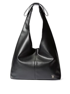 Victoria Secret Black Bow Tote Bag
